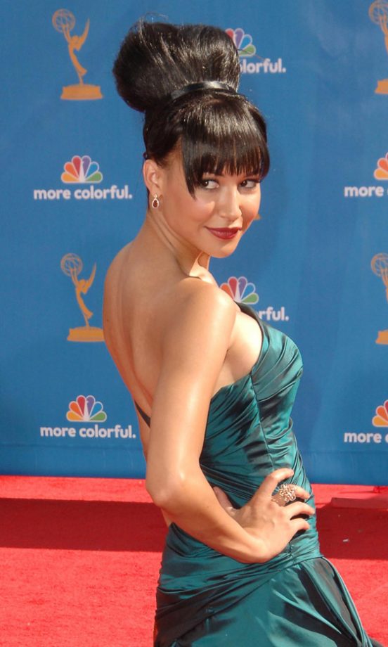 Naya Rivera Turned Heads At The Emmys With A Super-High Hairstyle Complete With A Choppy Fringe, 2010