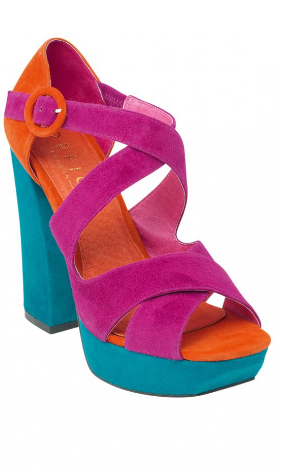 Office Ankle Strap Wedge Sandal, £75