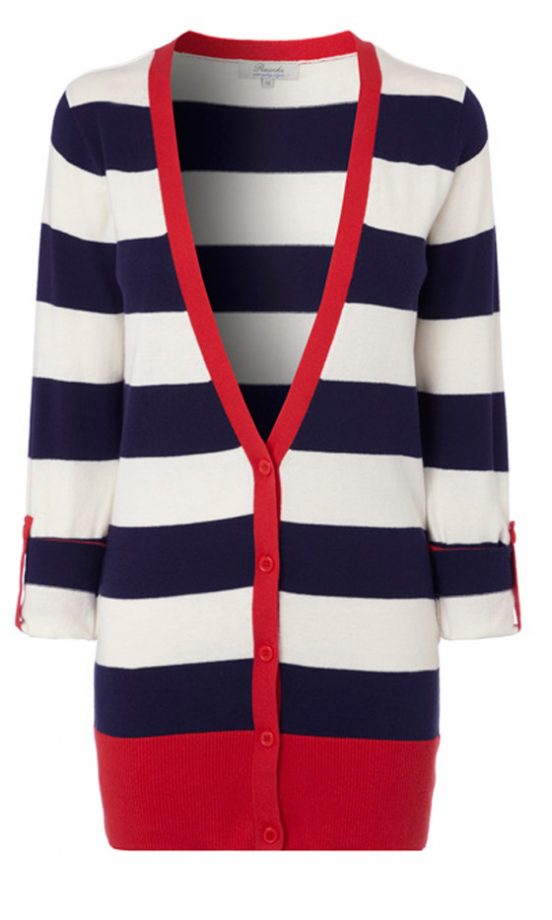 Peacocks Striped Boyfriend Cardigan, £16