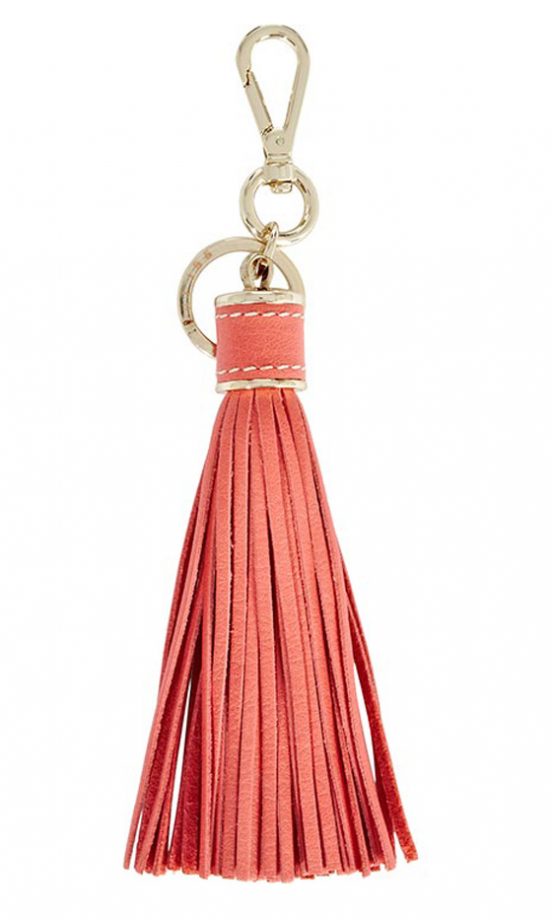 Reiss Coral Tassle Key Ring, £39