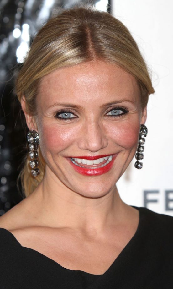 Cameron Diaz Dresses Her Famous Smile In A Slick Of Red Lipstick, April 2010