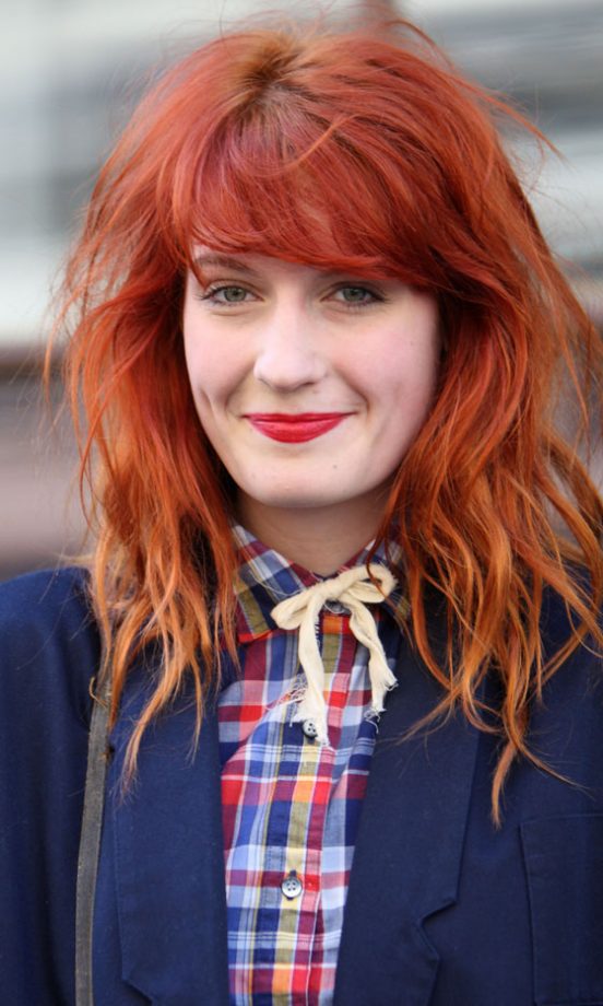 Florence Welch Pulls Her Look Together With A Dash Of Red Lipstick, April 2010