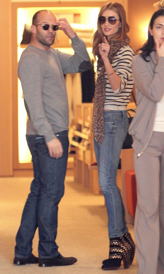 Rosie Huntington-Whiteley Hit The Shops With Jason Statham In LA, 2011