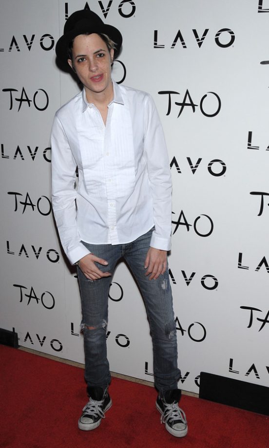 Samantha Ronson Looked Casually Cool On New Year's Eve At The TAO Nightclub 2011