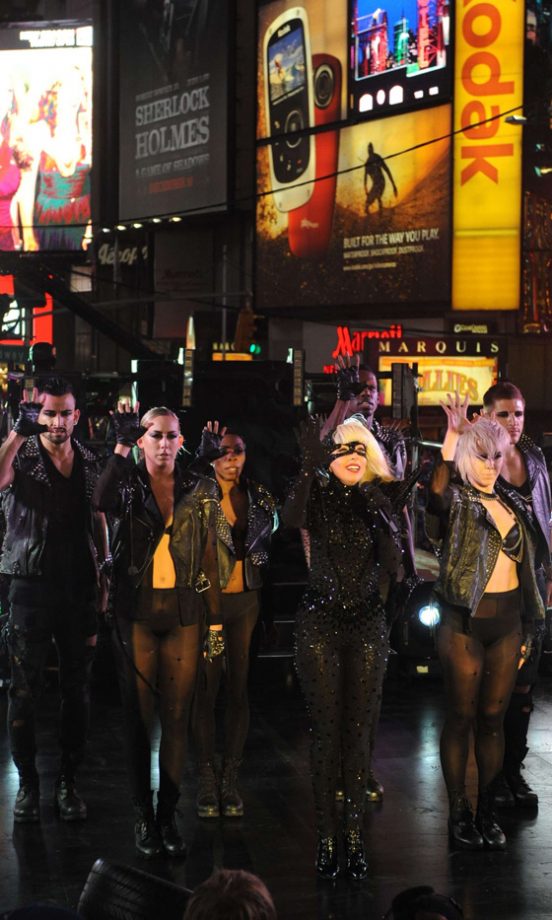 Lady GaGa Wowed Times Square With Her New Year's Eve Performance, 2011
