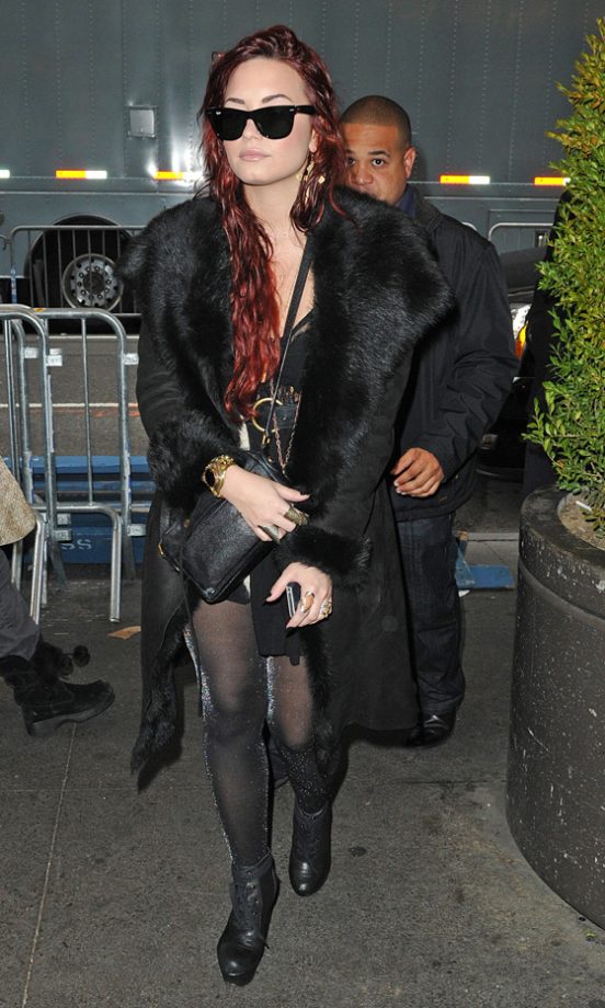 Not Many Could Look As Cool As Demi Lovato In Head-To-Toe Black, 2012