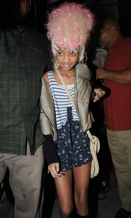Willow Smith Gave Nicki Minaj A Run For Her Money With A Statement Pink Hairstyle Out In LA, 2012