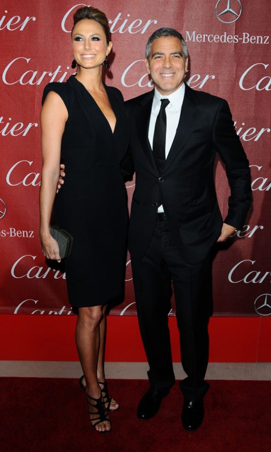 George Clooney And His Super-Tall Girlfriend Stacy Keibler Also Joined Brangelina At The Palm Springs Film Festival, 2012