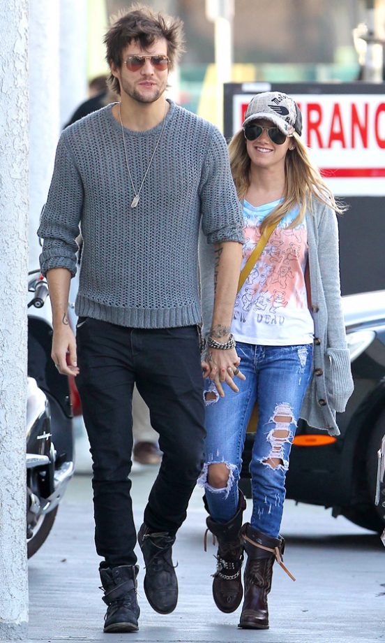 Ashley Tisdale Joined Her New Boyfriend Martin Johnson For A Casual Stroll In LA, 2012