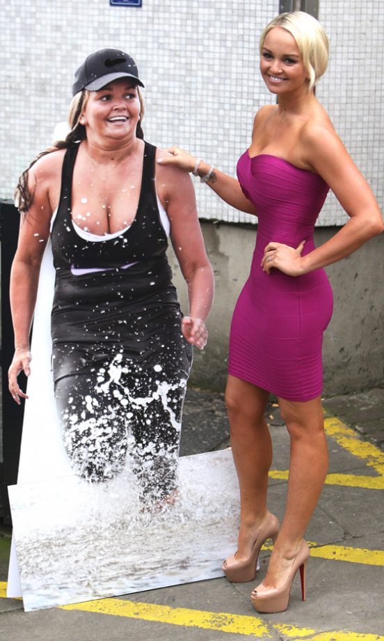 Dancing On Ice Star Jennifer Ellison Showcased Her Svelte Figure In A Celeb Boutique Kimmy Bandage Dress, 2012