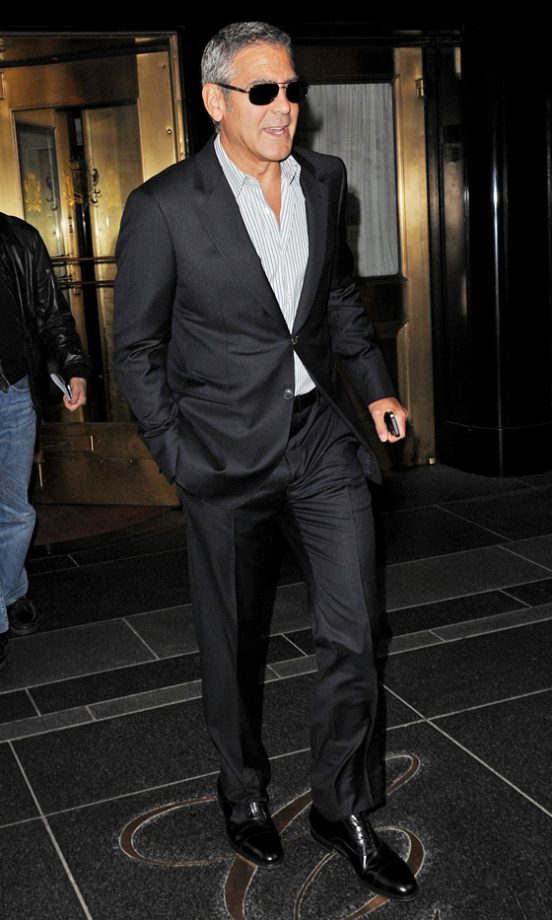 George Clooney Managed To Look Cool Wearing Sunglasses In The Dark, 2012