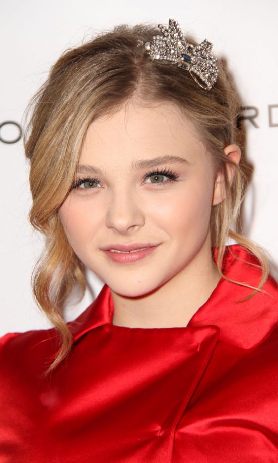 Chloë Moretz Added Just The Right Amount Of Bling To Her Miu Miu Dress With A Fab Statement Hair Accessory, 2012