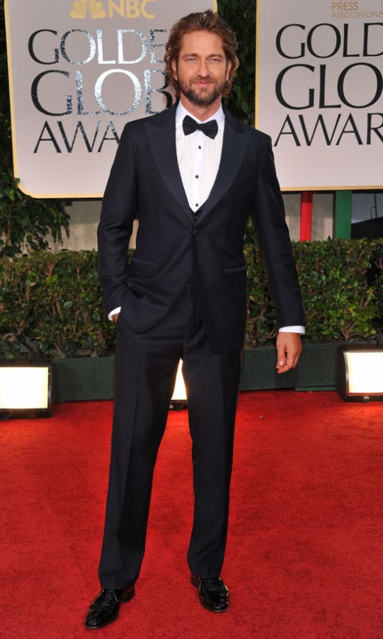 Gerard Butler At The Golden Globes 2012