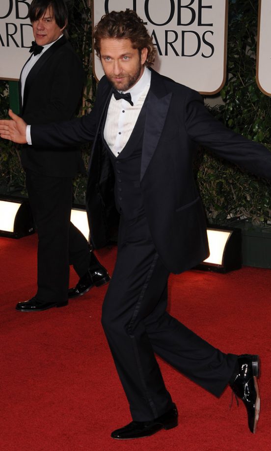 Gerard Butler Hit The Golden Globes 2012