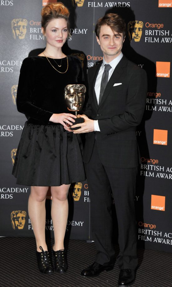 Holliday Grainger And Daniel Radcliffe At The Baftas 2012 Nominations