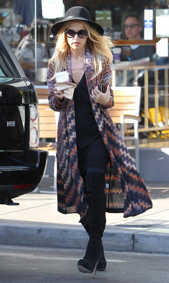 Rachel Zoe Wore A Missoni Cardigan For A Coffee Run In LA, 2012