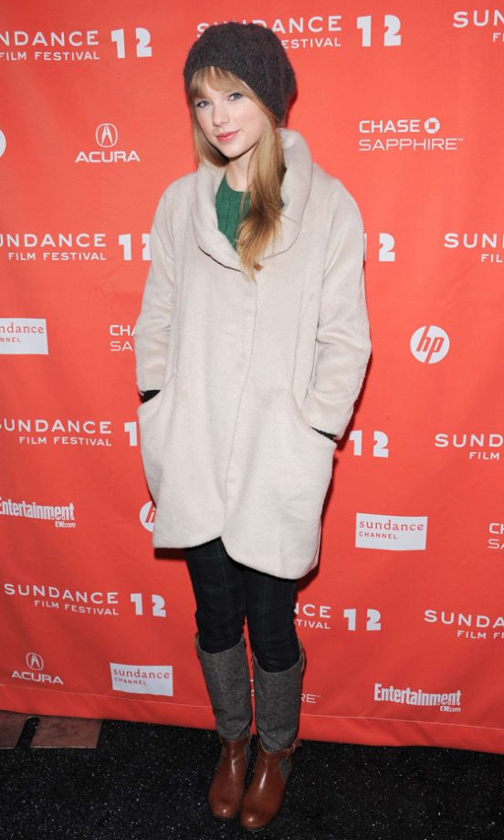 Taylor Swift Wore Her Best Winter Warmers To The Sundance Film Festival 2012