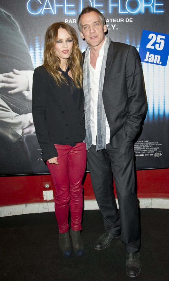 Vanessa Paradis And Jean-Marc Valle At The Cafe De Flore Premiere In Paris 2012