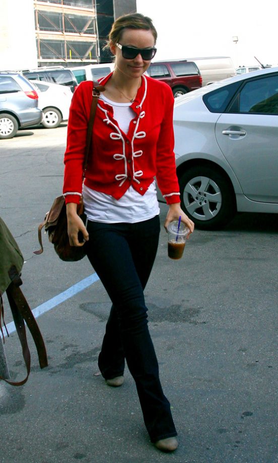Olivia Wilde Rocked Statement Knitwear Out And About In LA, 2012
