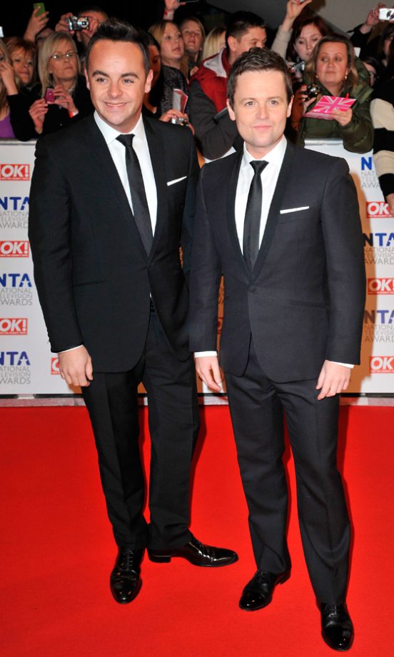 Anthony McPartlin And Declan Donnelly At The National Television Awards 2012