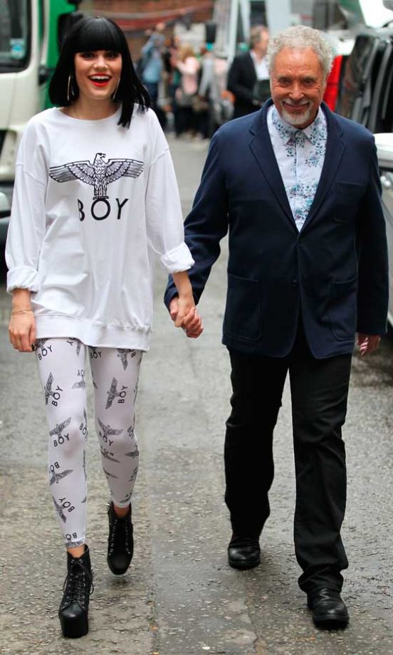 Jessie J And Tom Jones Leaving The 100 Club In London, 2012