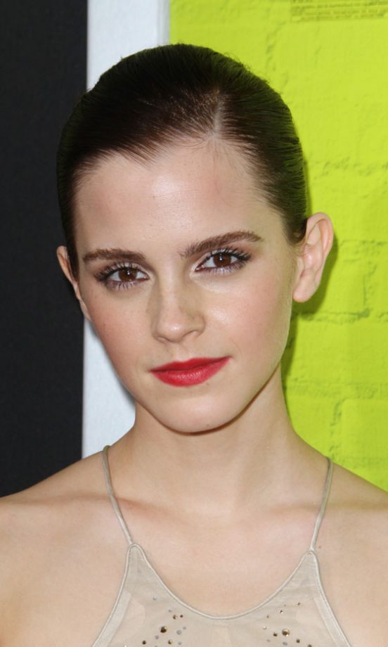 Emma Watson Looked Striking With Bold Red Lips At The Perks of Being A Wallflower