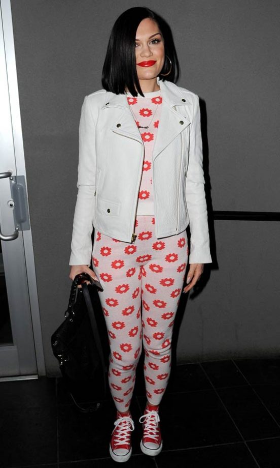 Jessie J Working Florals Out And About In New York, 2013