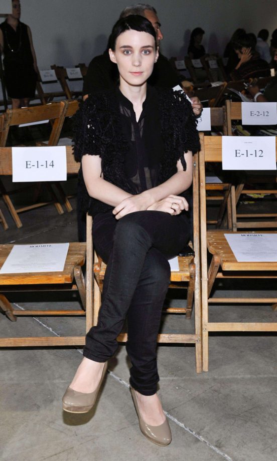 Rooney Mara Took Her Front Row Seat At The Rodarte SS12 Fashion Show, September 2011