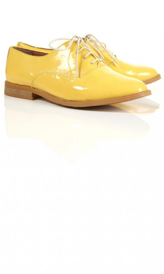 Topshop Patent Lace Up Shoes, £60