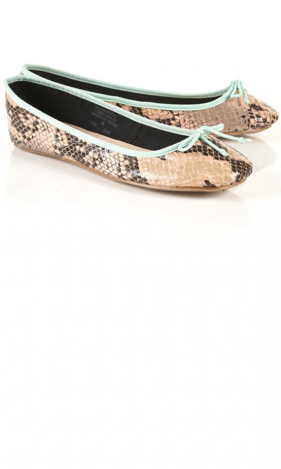 Topshop Contrast Ballet Pumps, £18