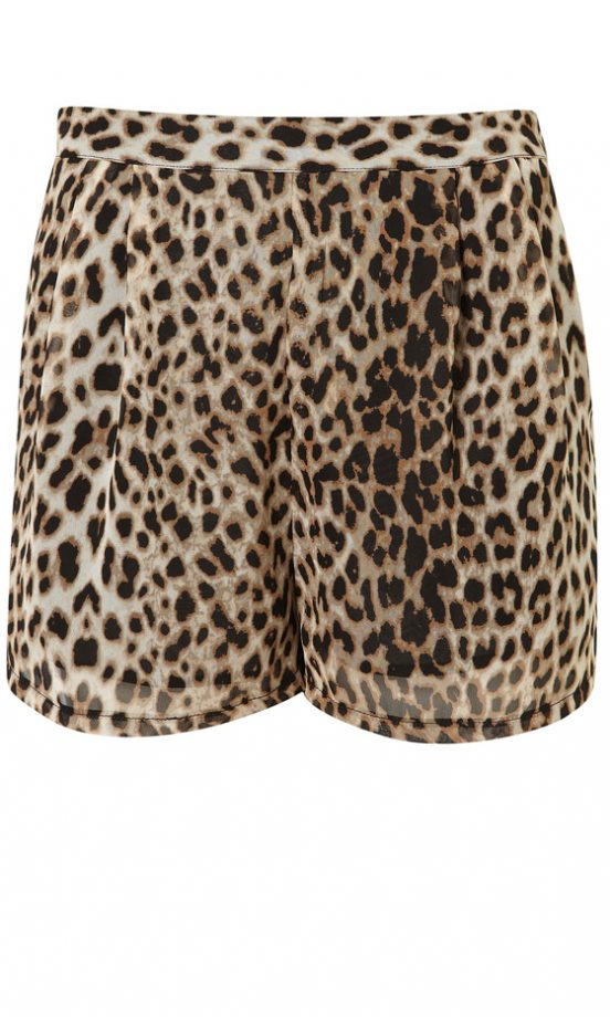 Topshop Animal Print Short, £32