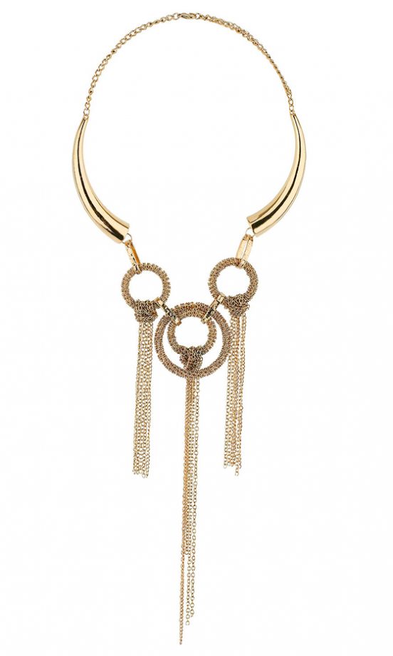 Topshop Mesh Triple Hoops Necklace, £15