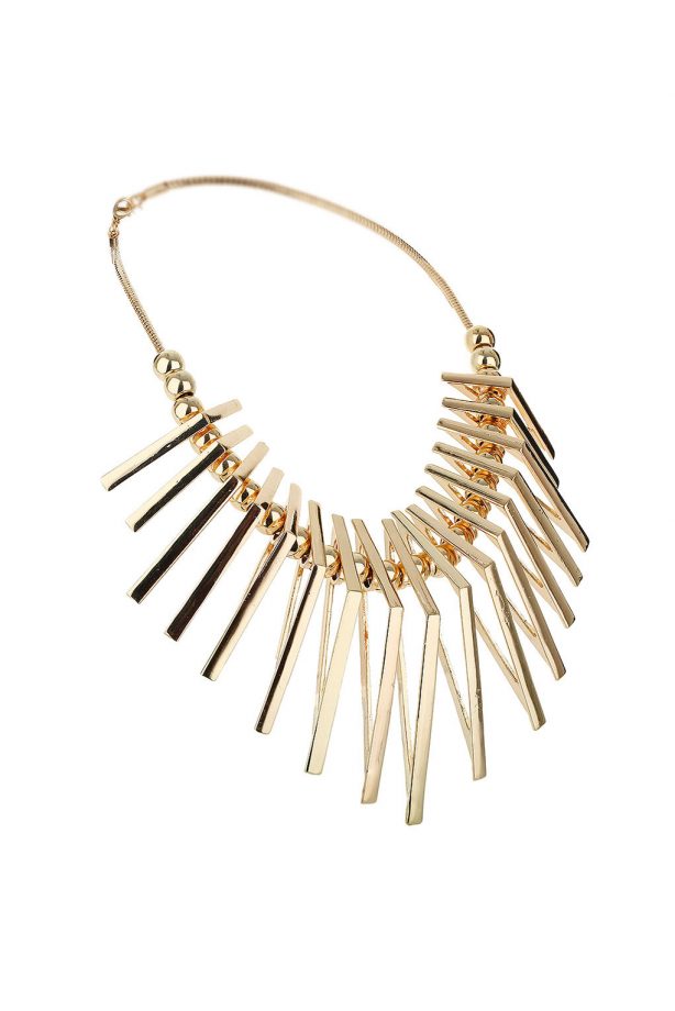 Topshop Triangle Metal Collar Necklace, £25