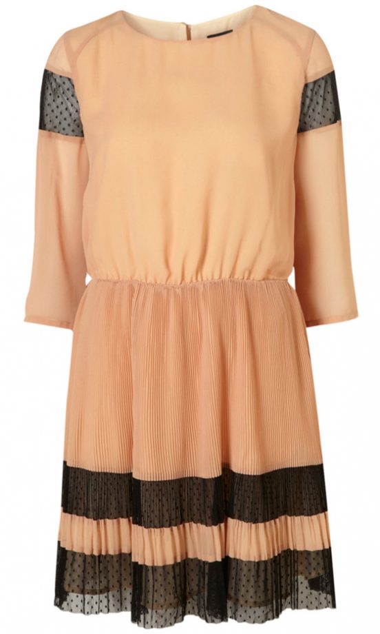 Topshop Mesh Pleat Dress, £50