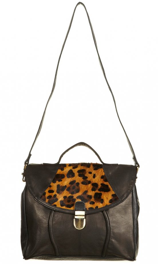 Topshop Black Leather Insert Satchel, £55