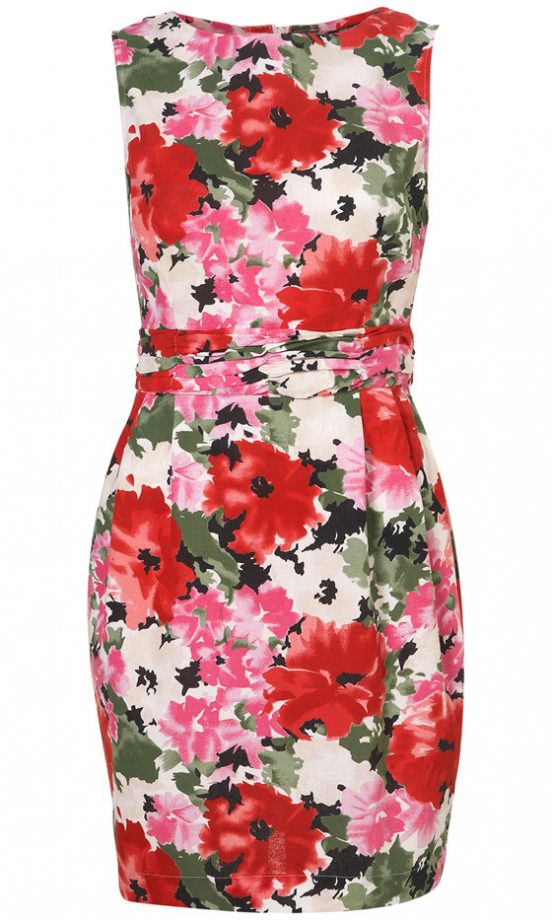 Topshop Betty Bloom Hourglass Dress, £36.00