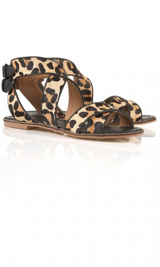 Topshop Leopard Pony Sandals, £45
