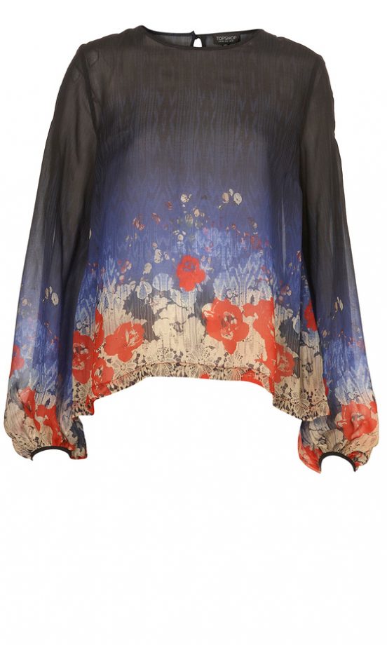 Topshop Poppy Ombre Blouse, WAS £40, NOW £25