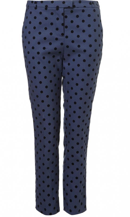 Topshop Spot Ankle Grazer Trousers, £38