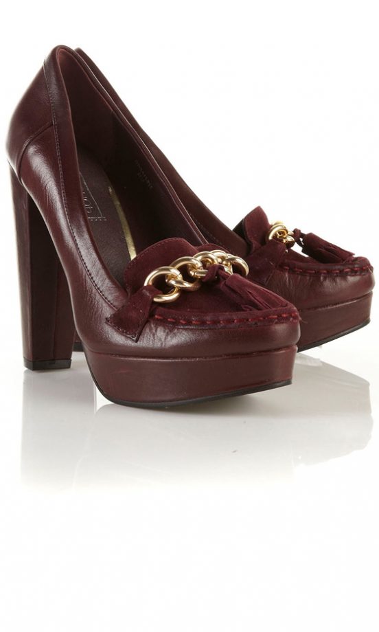 Topshop Moccasin Platform Loafers, WAS £62, NOW £20