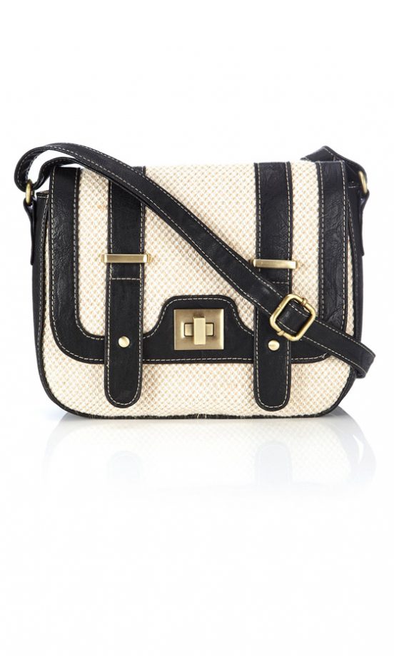 Wallis Black Trim Canvas Mini Bag, £20