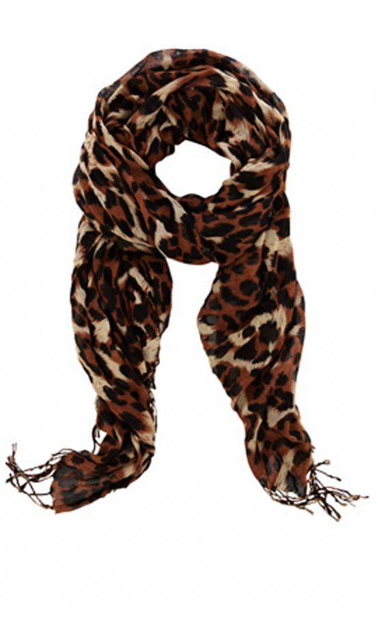 Warehouse Leopard Print Scarf, £22
