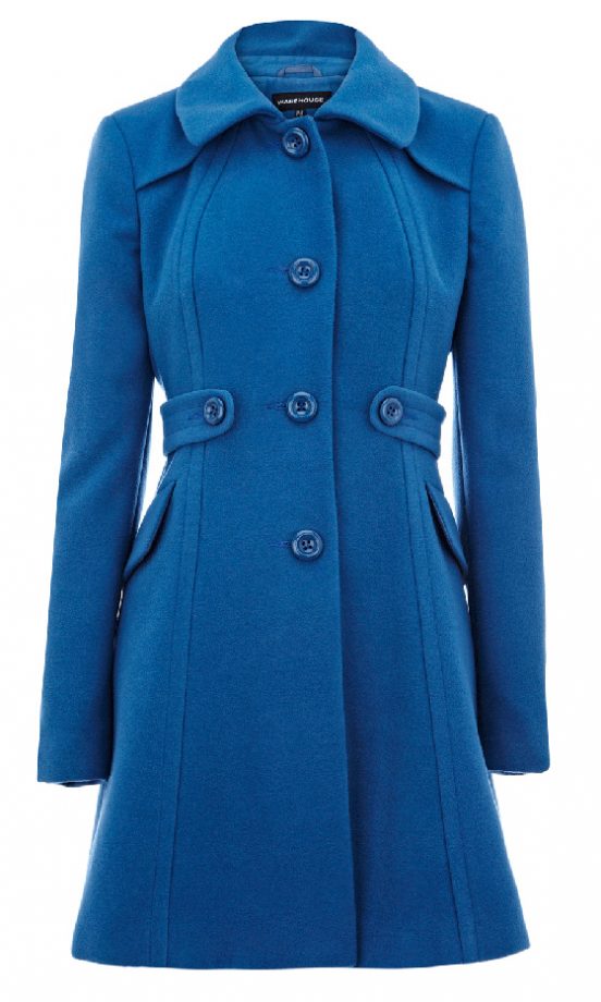 Warehouse Tab Side Dolly Coat, WAS £90, NOW £50