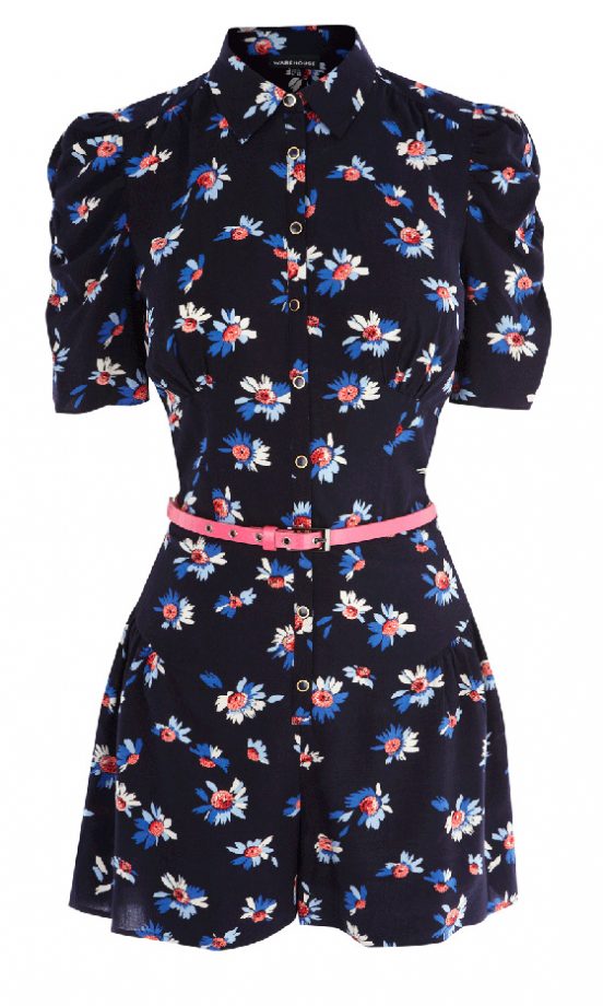 Warehouse Daisy Print Playsuit, £42