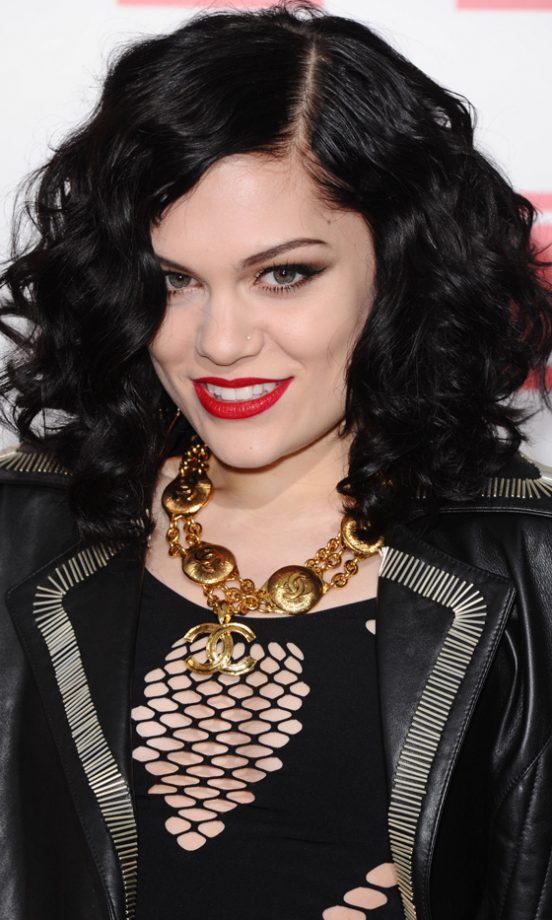 Jessie J Added Interest To Her Black Outfit With Colour-Pop Red Lips At The Q Awards 2011