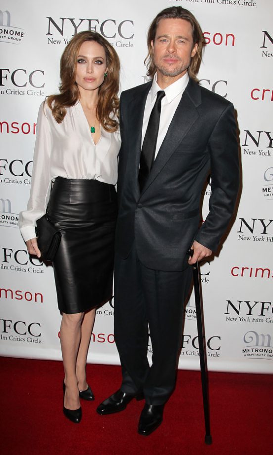 Angelina Jolie And Brad Pitt Hit The Critics Circle Awards 2012 In New York Looking Stylish As Ever
