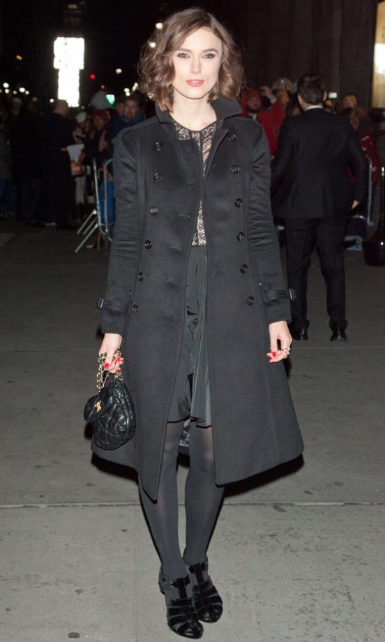 Keira Knightley Proved A Black Classic Coat Is A True Investment Buy - Get Or Regret