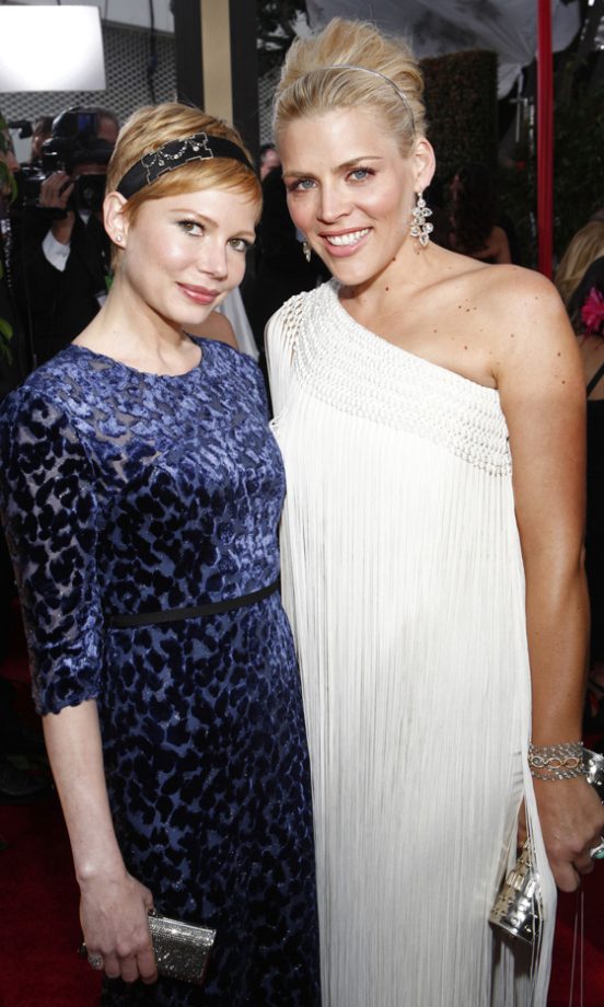 Michelle Williams And Busy Phillips At The Golden Globes 2012