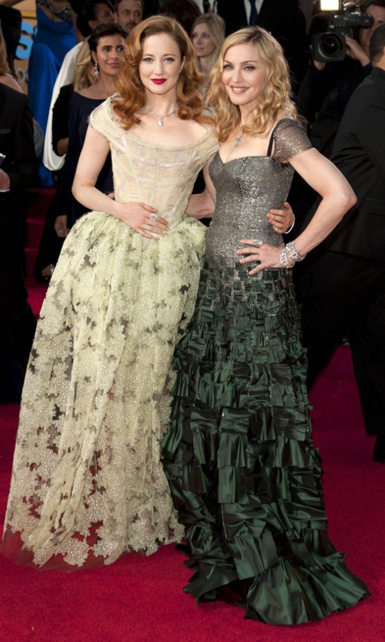 Andrea Riseborough And Madonna At The Golden Globes 2012
