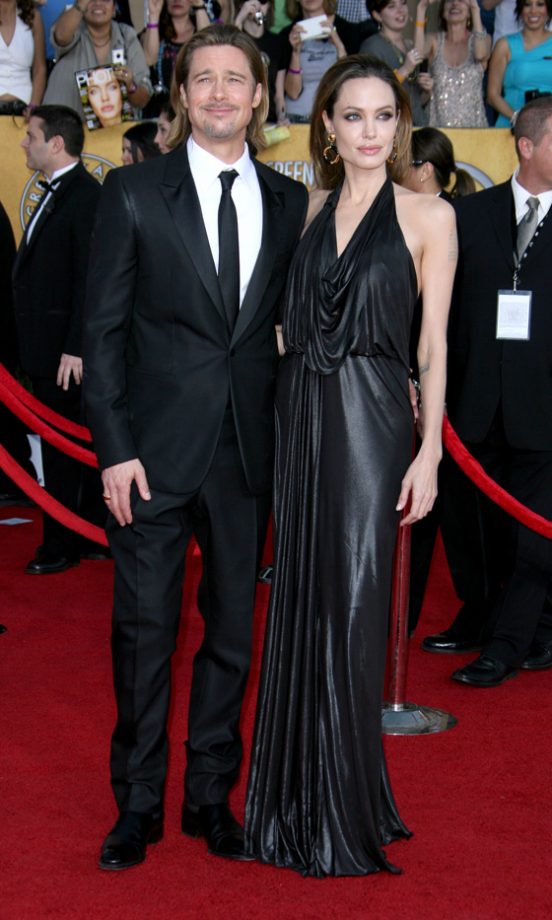 Brad Pitt And Angelina Jolie At The Screen Actors Guild Awards 2012